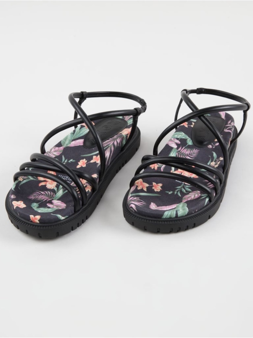 Roxy Women's Brooke Slip-On Flat Sandals Floral Design
